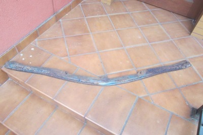 Mercedes w116 молдинг накладка поперечина бампера перед фото №1