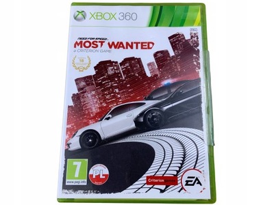 NEED FOR SPEED MOST WANTED płyta BDB+ PL XBOX 360