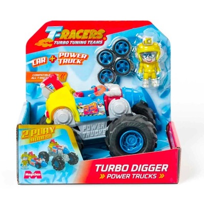 T-RACERS Pojazd Power Truck Turbo Digger Figurka