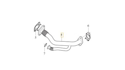 Оригинальная трубка шланг egr volvo xc60/xc90/s90/v90 фото №1