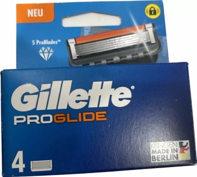 GILLETTE FUSION5 PROGLIDE WKŁADY WYMIENNE 4 SZT