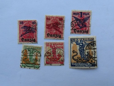 Stare znaczki Wolne Miasto Gdańsk