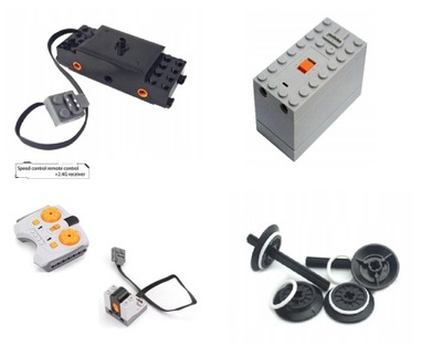 Pociag Train Zestaw Power Functions IR 88002 88000 8884 pilot odbiornik
