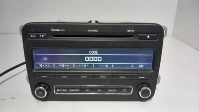 Skoda fabia ii roomster радио cd 5j0035161d фото №1