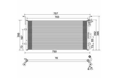 HART CONDENSADOR CONDENSADOR DE ACONDICIONADOR SONATA 2.0 16V 99-  