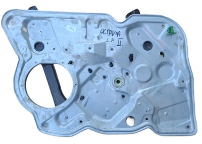 Механизм подъемник стекло перед передний левый skoda octavia ii 2 фото №1