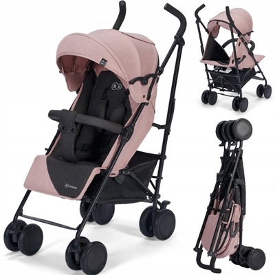 LEKKI Wózek Spacerowy SPACERÓWKA Parasolka 22 kg Kinderkraft SIESTA PINK