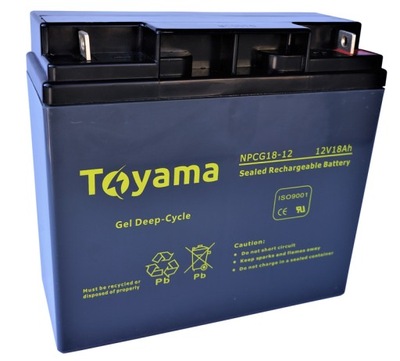 Akumulator żelowy Toyama NPCG 18Ah 12V Deep Cycle
