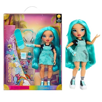 Rainbow High Fashion Doll - Blu Brooks - Blue Doll in Fashionable Outfit -