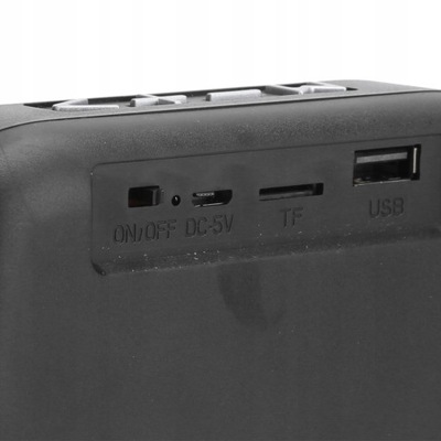 GŁOŚNIK BEZPRZEWODOWY GŁOŚNIK PRZENOŚNY BLUETOOTH DŹWIĘK USB RADIEM FM