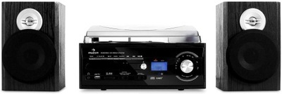 Gramofon Odtwarzacz CD Kaseta USB Auna TT-190 czarny