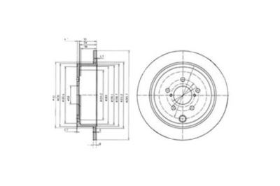 Delphi bg4158 диск тормозная фото №1