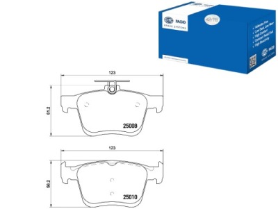 Тормозные колодки тормозные hella pagid 8v0698451b 8v0698451 фото №1
