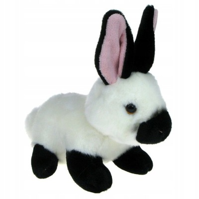 PLUSZ królik, 16 cm, biało-czarny Dubi