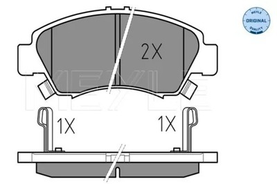 ZAPATAS DE FRENADO HONDA P. CIVIC 91- CON SENSOR  