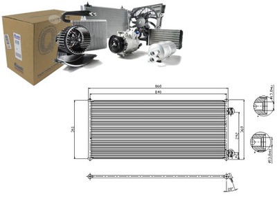 Nissens 94577 конденсатор, кондиціонер фото №1