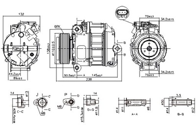 NISSENS KOMPRESORIUS KONDICIONAVIMO BMW X5 E70 3.0 10.06-03.10 