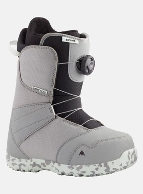 Buty Snowboardowe Burton Kids Zipline Boa gray / neo-mint 23 cm Okazja!