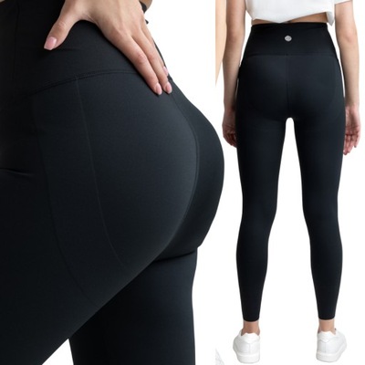 Legginsy push up wysoki stan nieprześwitujące M