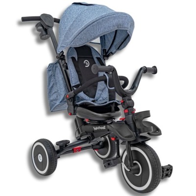 ROWEREK TRÓJKOŁOWY TRZYKOŁOWY WÓZEK DLA DZIECI PCHACZ REGULOWANY OBRACANY