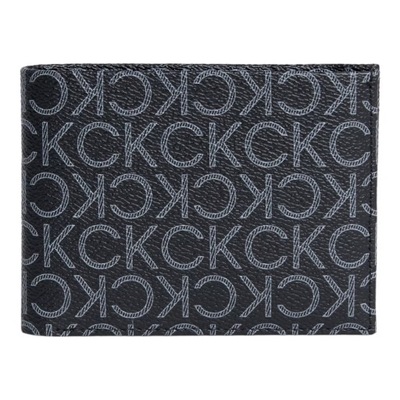 CALVIN KLEIN BEZPIECZNY PORTFEL MĘSKI CK MUST MONO BIFOLD 5CC W/COIN CZARNY