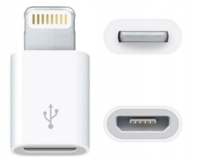 ADAPTER MICRO USB LIGHTNING IPHONE 5 6 7 8 10 Xs