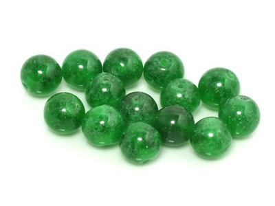 Jadeit zielony II kula 8 mm - 4 sztuki