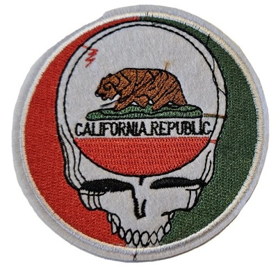 Naszywka HAFT Termo California Republic Czaszka.