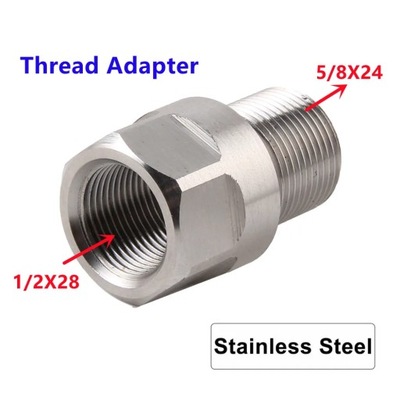 STAINLESS STEEL THREAD АДАПТЕР 1/2-28 M14X1 M