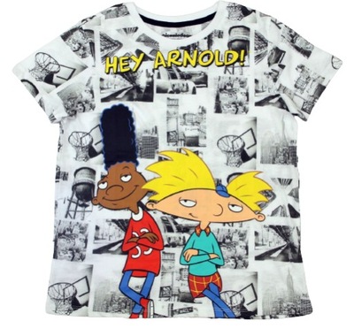 Koszulka dziecięca chłopięca T-shirt Nickelodeon Hej Arnold r. 10/12 lat