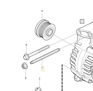 VOLVO C30 V40 S40 V50 S60 V60 S80 V70 ШПИЛЬКА ГЕНЕРАТОР UCHA M10X156 OE фото