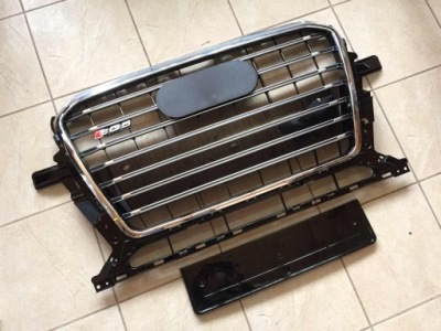 Решітка радіатора решітка радіатора audi q5 12-15 стиль sq5 хром фото №1