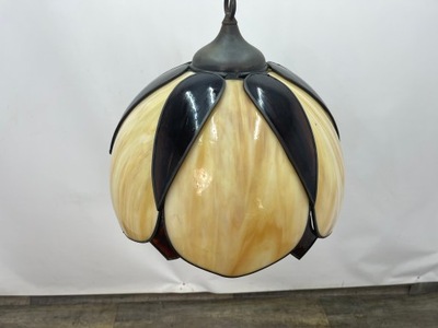 Zwis lampa Żyrandol stylowy Tiffany lata 60-te