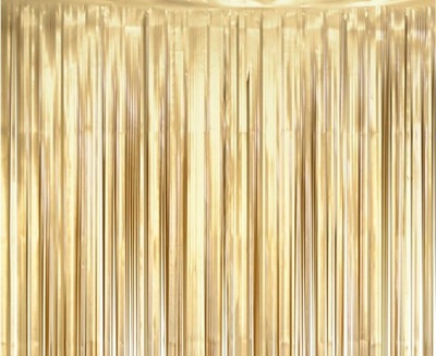 Kurtyna foliowa matowa złota jasna 100x200 cm imprezowa