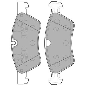 Гальмівні колодки гальмівні delphi lp2125 фото №1