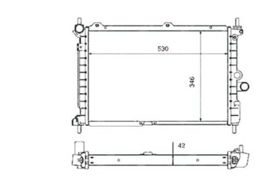 Nrf радіатор opel astra 1,7tds isuzu фото №1