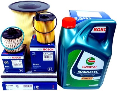 FILTRAI BOSCH 4L ALYVOS CASTROL 0W30 C-MAX II FOCUS III KUGA II 1.5 TDCI EU 6 