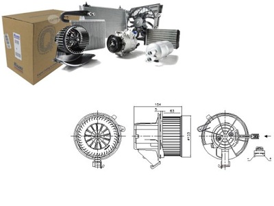 FAN AIR BLOWERS MERCEDES AMG GT C190 AMG GT R190 C C204 C T-MODEL  