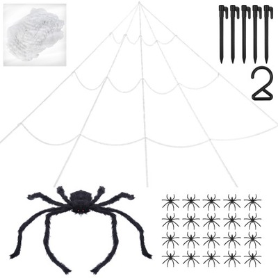 Gigantyczny pająk rekwizyt duże dekoracje na Halloween