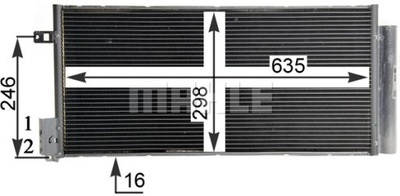 AUŠINTUVAS KONDICIONAVIMO - SKRAPLACZ, BEHR MAHLE AC 505 001S 