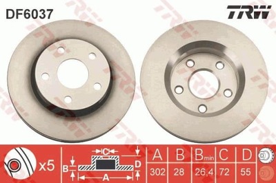 ДИСК HAM./PRZ/ JEEP WRANGLER 2,8DT 06 - 16V DOHC /ENS/