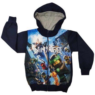 BLUZA ROZPINANA LEGO NINJAGO KAPTUR R. 122