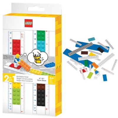Linijka z klocków LEGO (do zbudowania) i Minifigurka