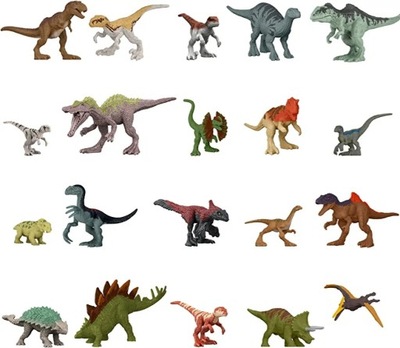 Jurassic World Dominion Mini Dinosaur Figurki 20sz