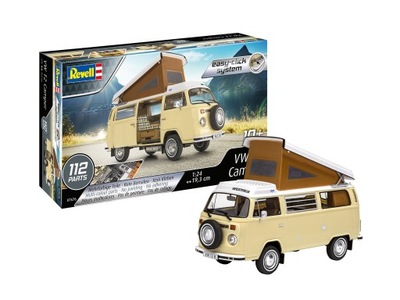 Revell 1/24 Samochód VW T2 Camper - Easy Click 07676