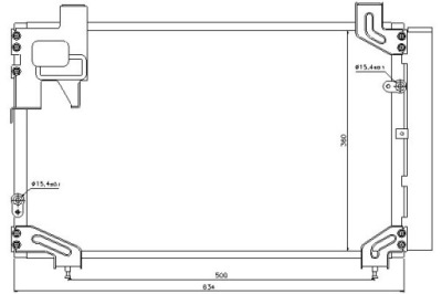 Nissens конденсатор кондиционера toyota avensis coro фото №1