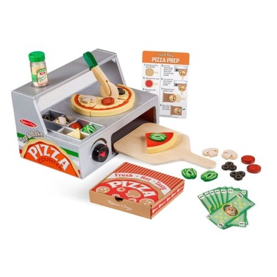 MELISSA & DOUG Drewniana pizzeria pizza dla dzieci