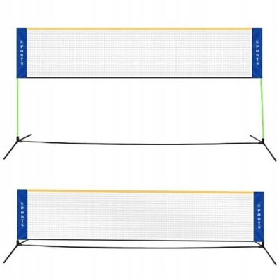 Siatka 4w1 do badmintona siatkówki tenisa 6M Hit