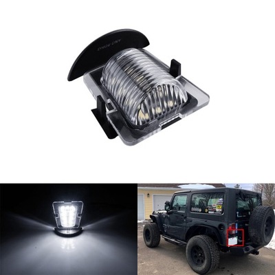 Led ліхтарі номерного знака jeep wrangler 2007-2018 фото №1