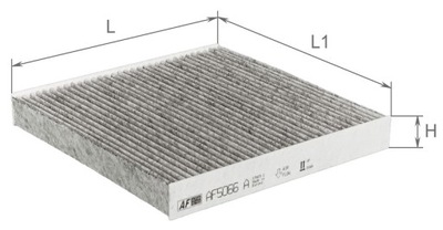 Kabínový filter ALPHA FILTER AF5066A CUK2358